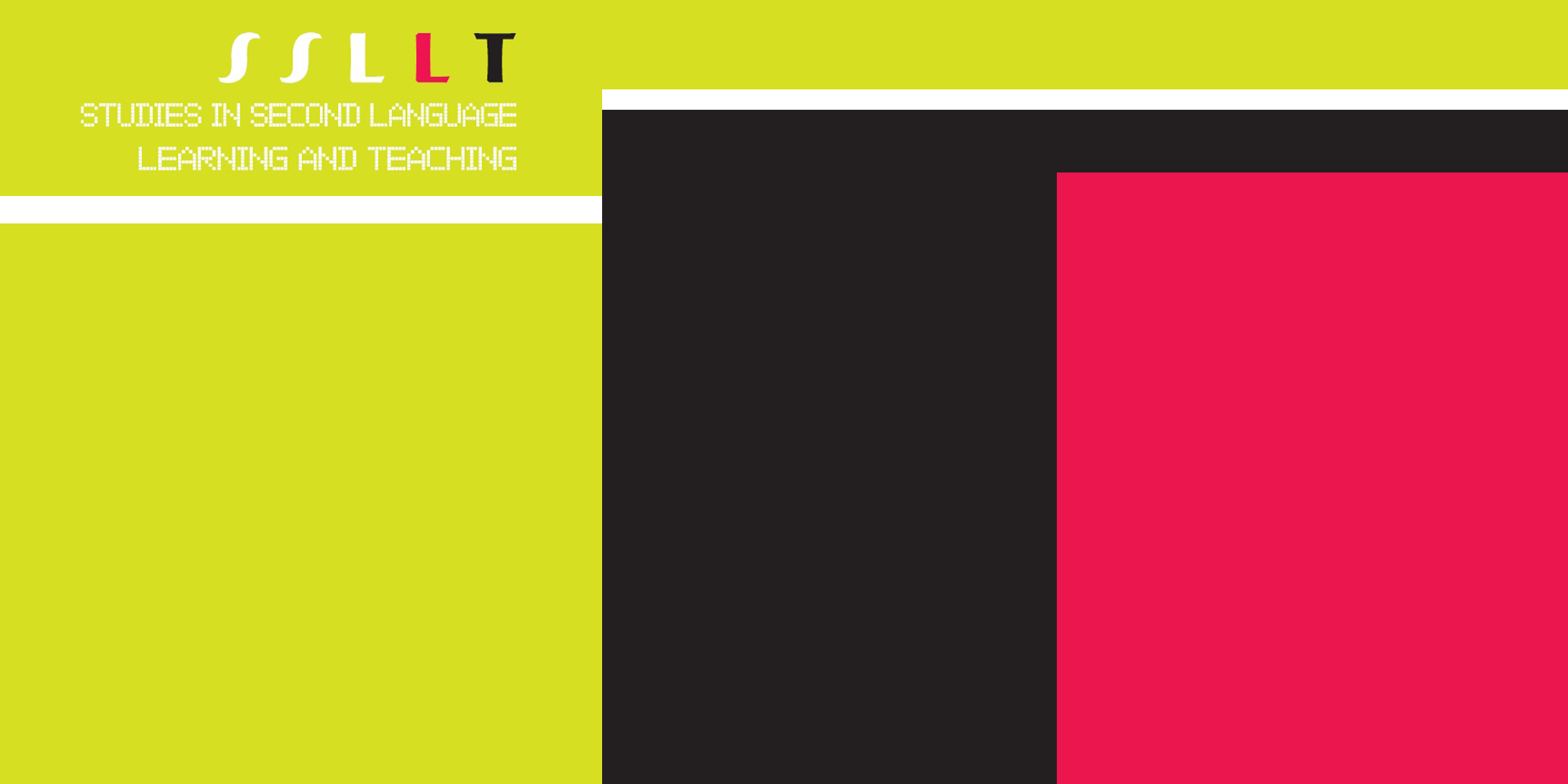 Studies in Second Language Learning and Teaching journal cover